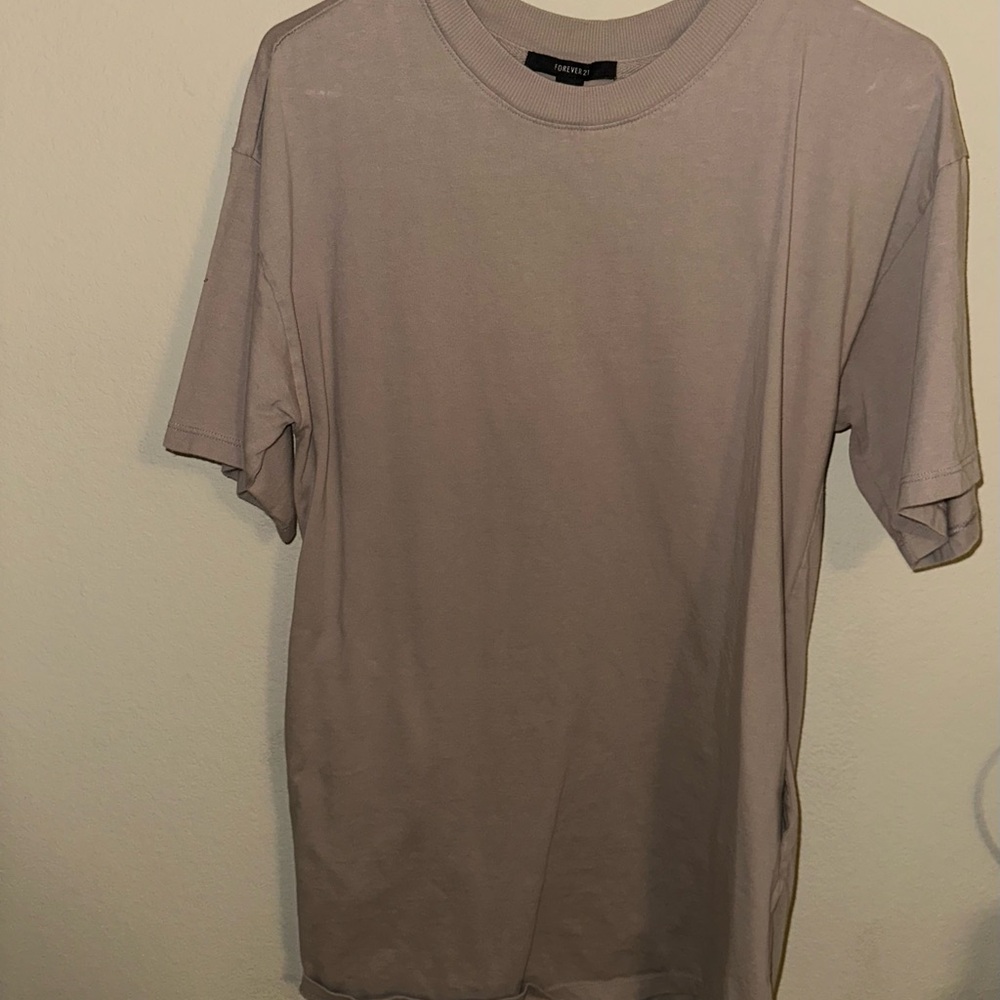 Forever 21 Women’s Short Sleeve Crew Tee - Taupe